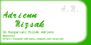 adrienn mizsak business card