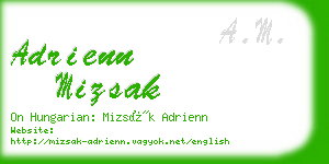 adrienn mizsak business card